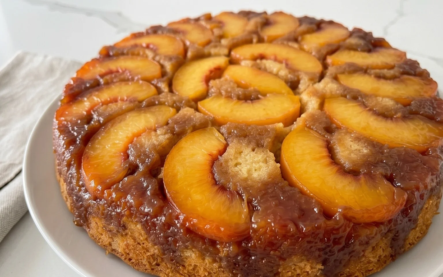 Peach Upside-Down Cake