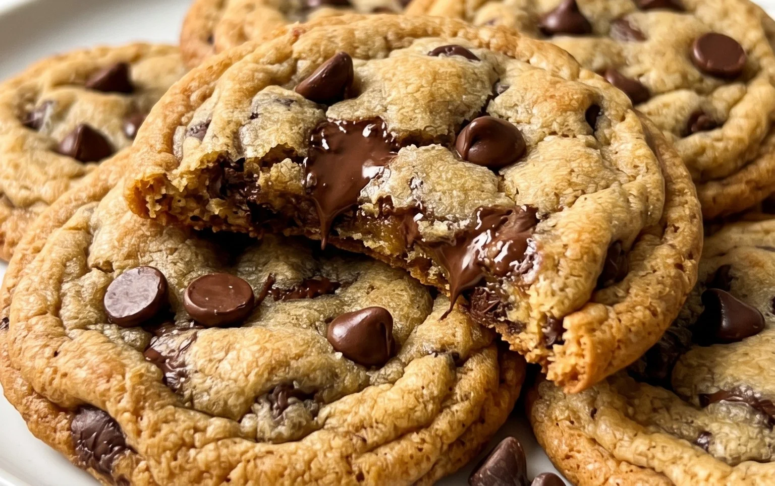 Crispy and Chewy Chocolate Chip Cookies