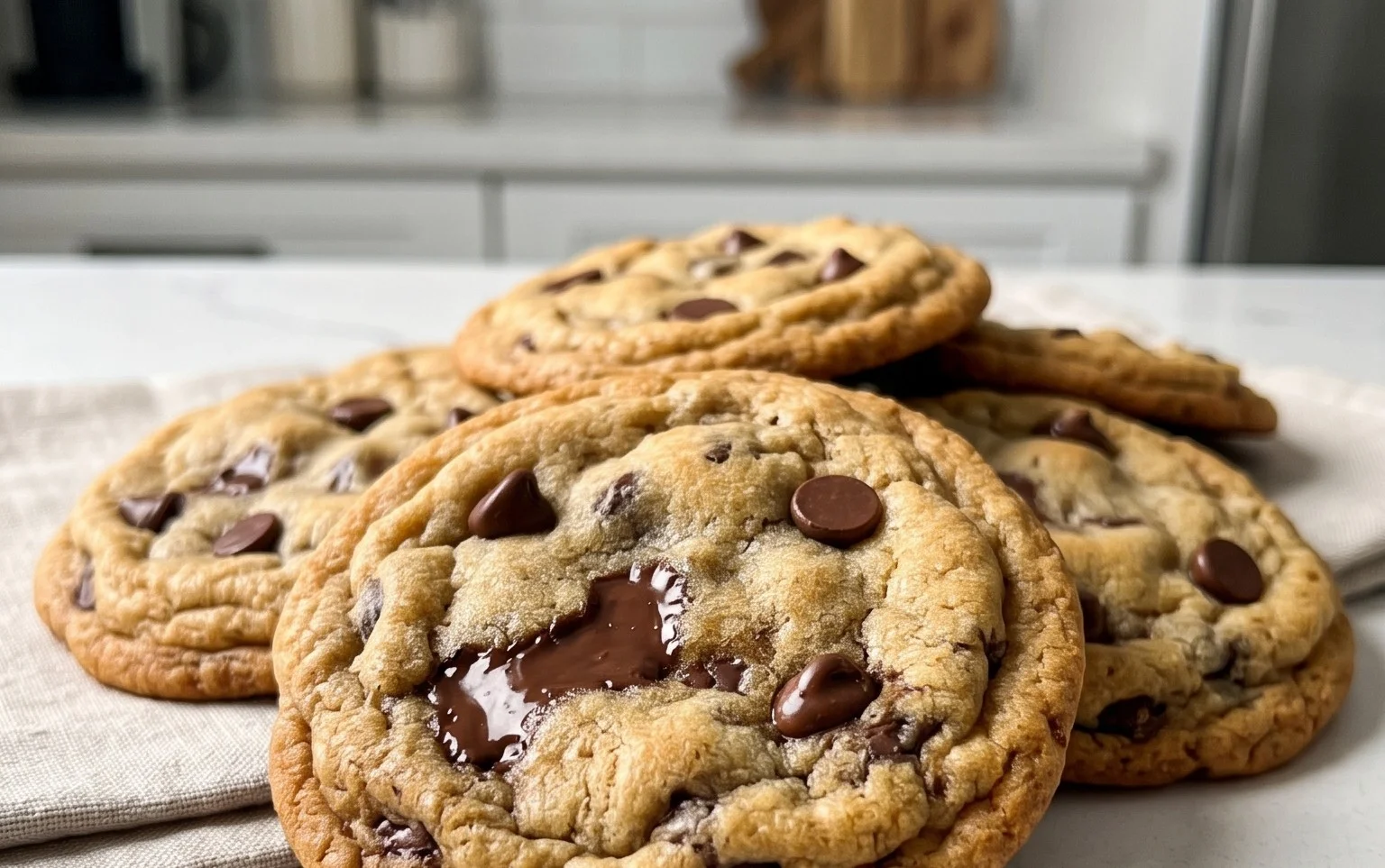 Crispy and Chewy Chocolate Chip Cookies
