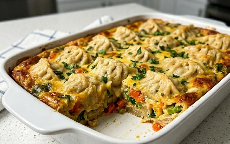 Spicy Coconut Dumpling Bake