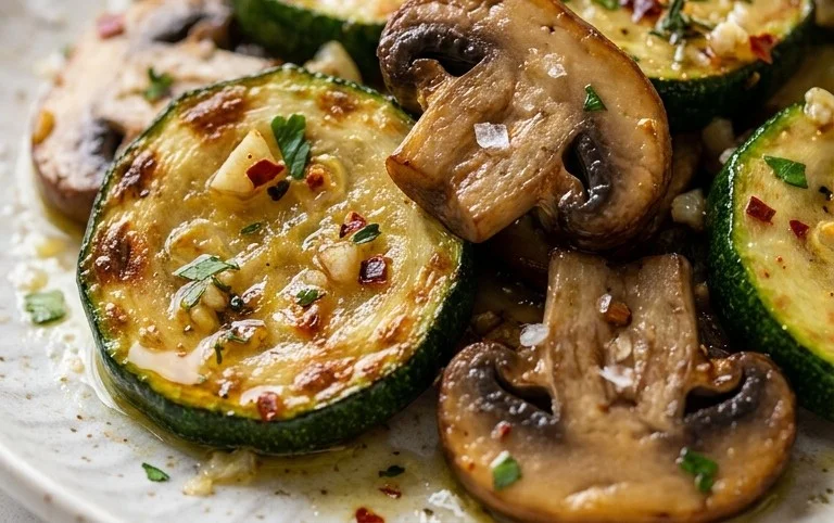 Skillet Zucchini and Mushrooms