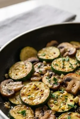 Skillet Zucchini and Mushrooms