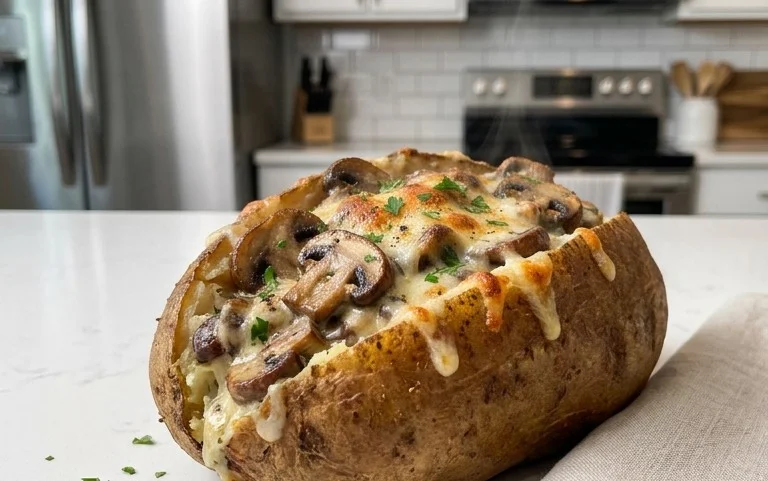 The Ultimate Stuffed Baked Potatoes with Mushrooms
