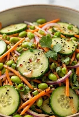 Creamy Asian Cucumber Salad Bowl