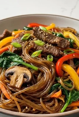 Japchae (Korean Glass Noodle Stir Fry)