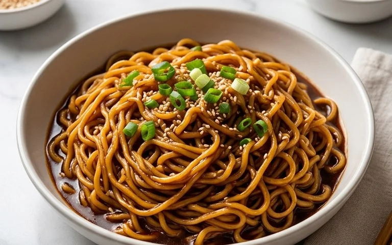 Easy Saucy Ramen Noodles