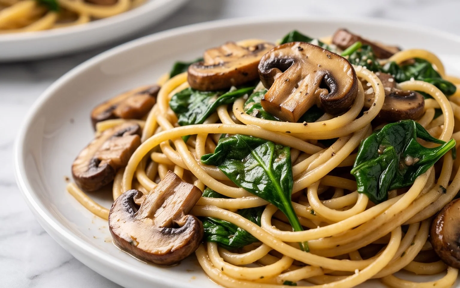 Spinach Mushroom Pasta