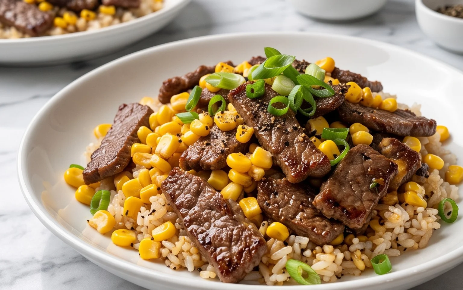 Beef Pepper Rice Bowl