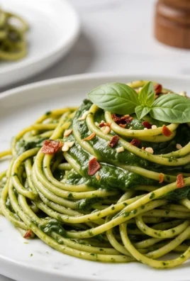Pasta with Spinach Sauce