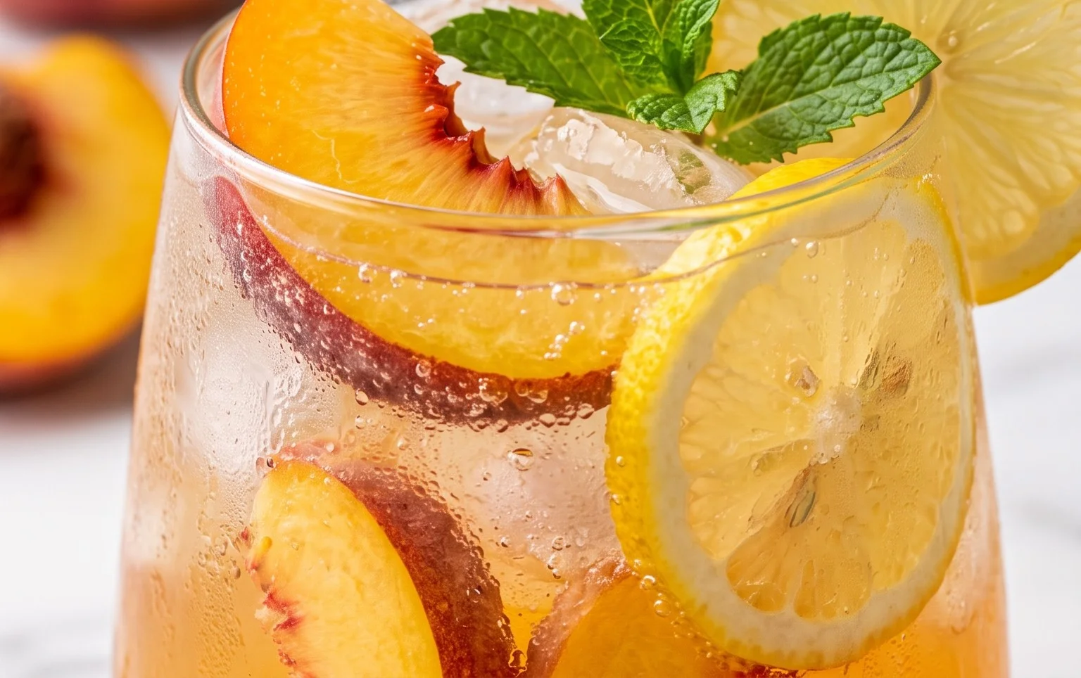 Refreshing Peach Lemonade