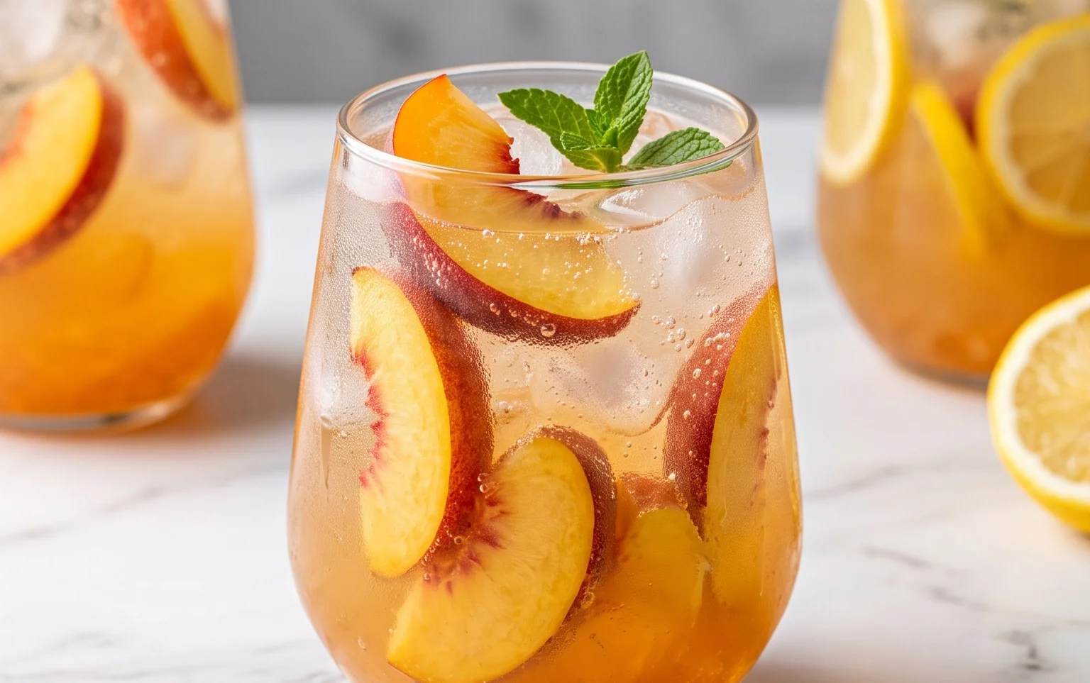Refreshing Peach Lemonade