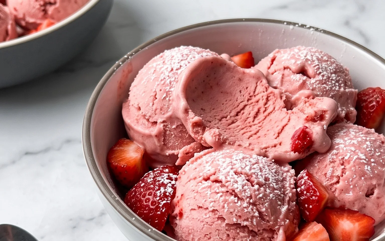 Homemade Strawberry Ice Cream