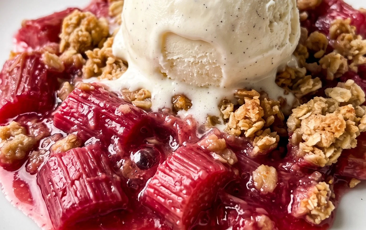 Easy Rhubarb Crisp