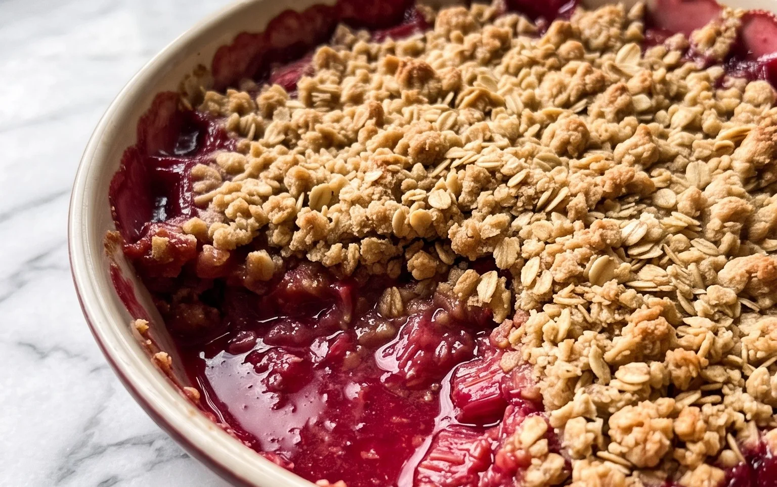 Easy Rhubarb Crisp