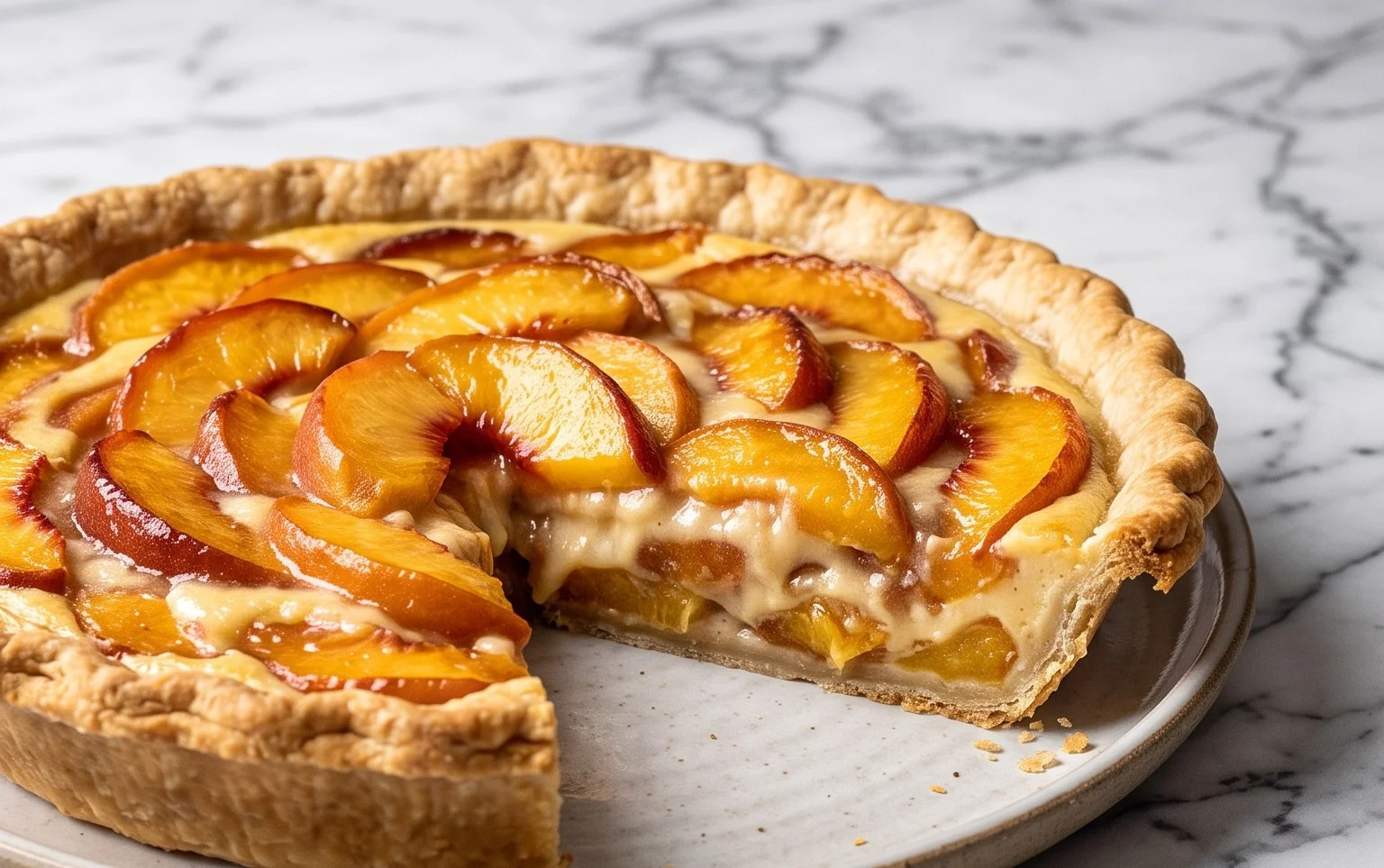 Peaches and Cream Pie