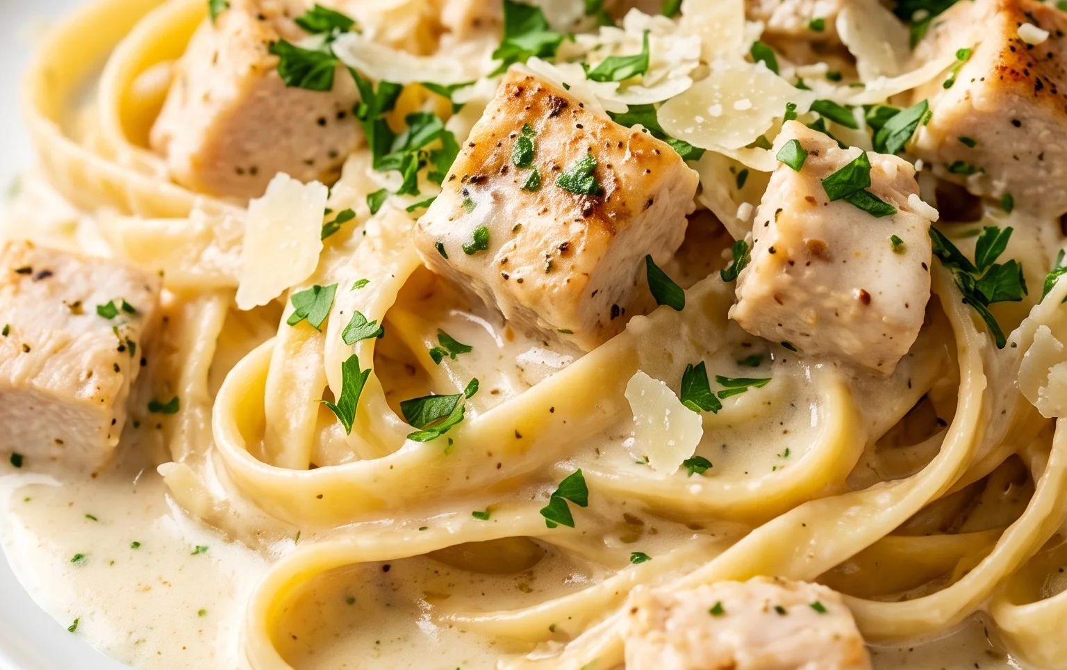 Low Calorie Chicken Alfredo