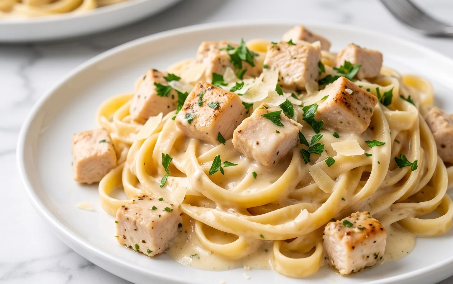 Low Calorie Chicken Alfredo
