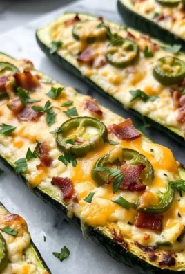 Jalapeno Popper Zucchini Boats