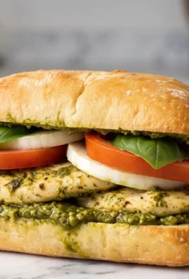 Chicken Pesto Caprese Sandwich