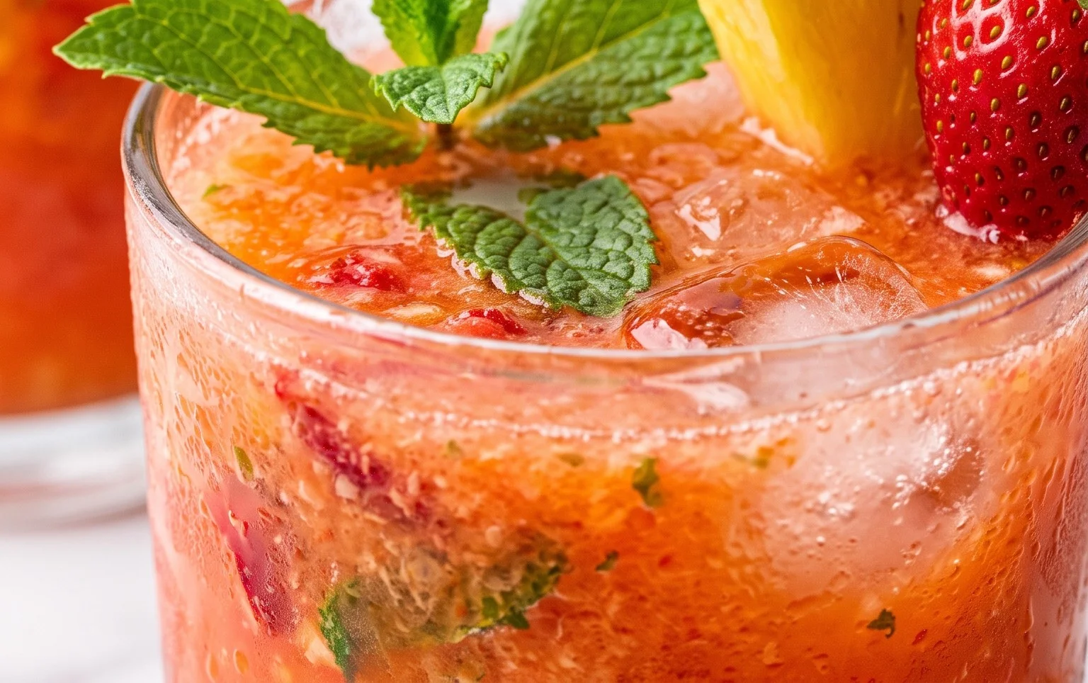 Pineapple Strawberry Agua Fresca