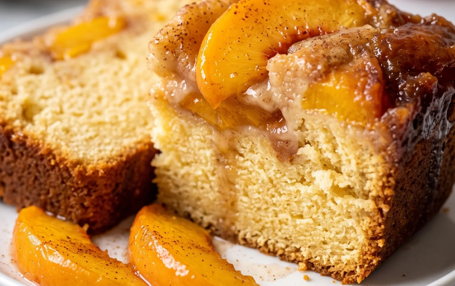Peach Cobbler Pound Cake