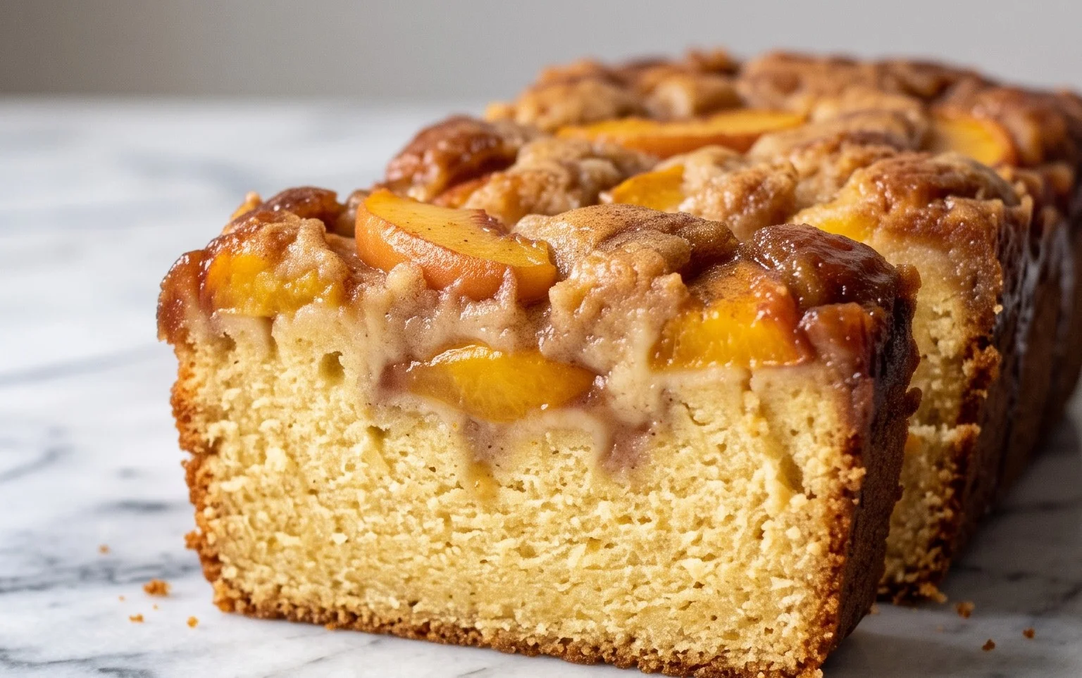 Peach Cobbler Pound Cake