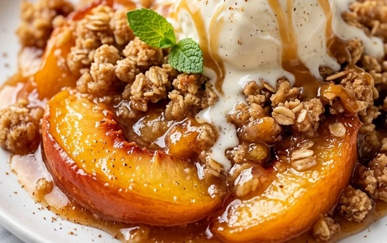 Fresh Peach Crisp Recipe