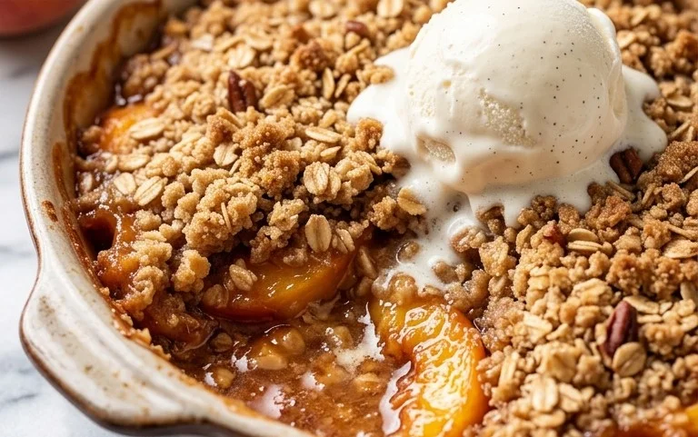 Fresh Peach Crisp Recipe