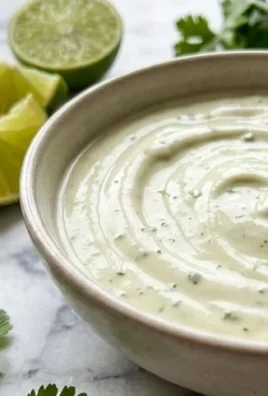 Creamy Garlic Lime Cilantro Sauce