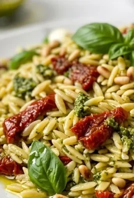 Sun Dried Tomato Orzo Pesto Salad