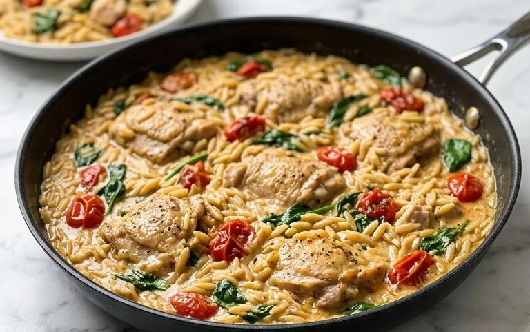 Chicken Orzo (30-Minutes, One-Pan)
