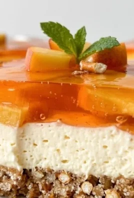 Peach Pretzel Salad Dessert