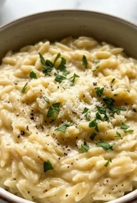 Creamy Garlic Parmesan Orzo