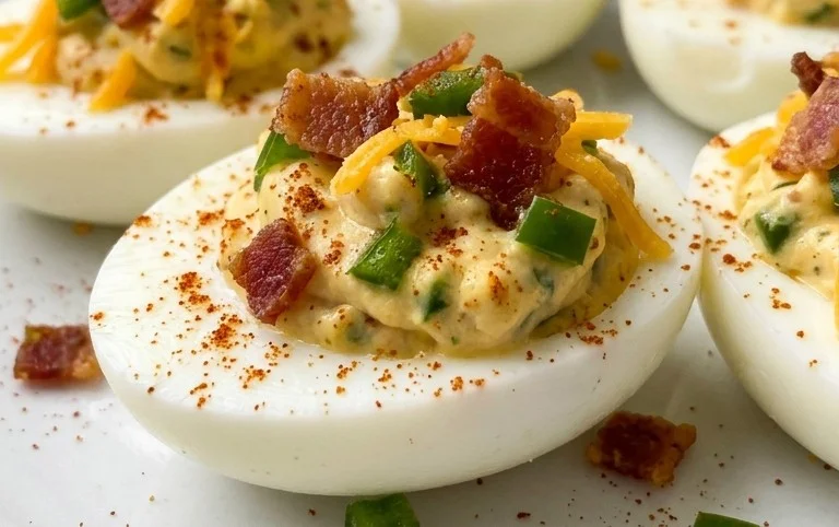 Jalapeno Popper Deviled Eggs