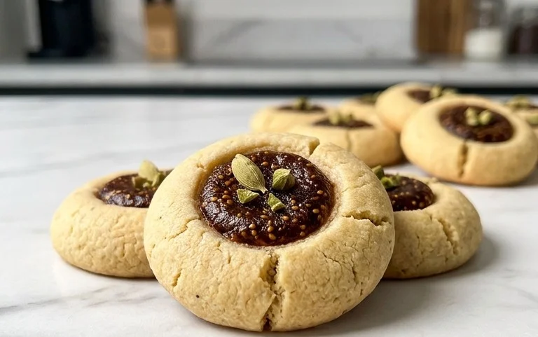 Cardamom Fig Thumbprint Cookies