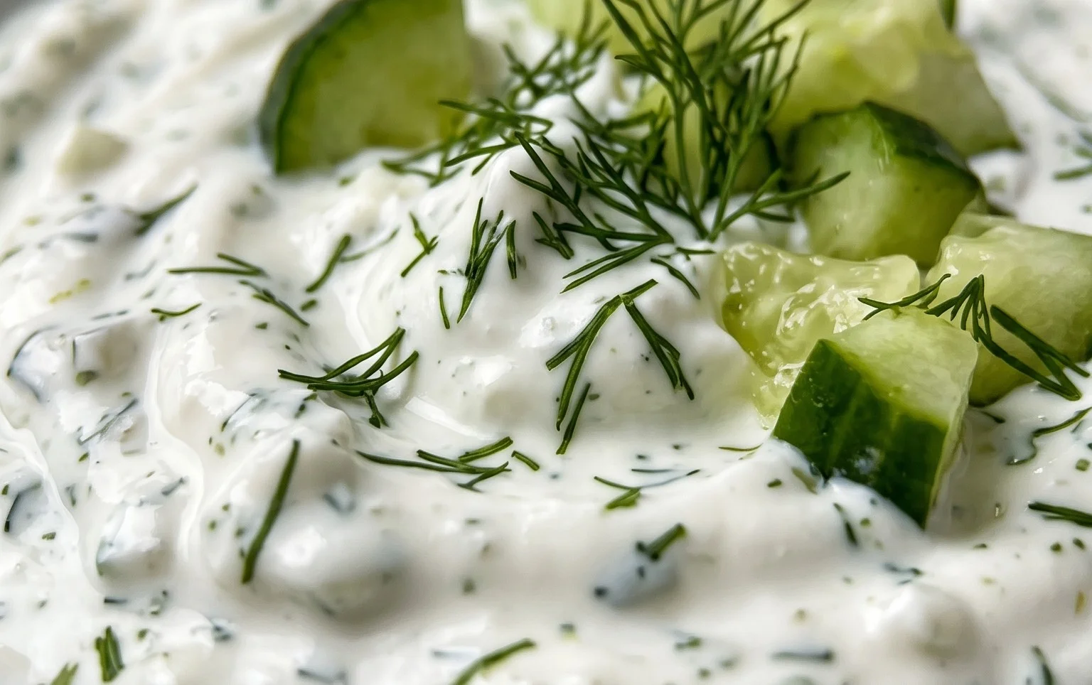 Cucumber Dip with Sour Cream and Dill