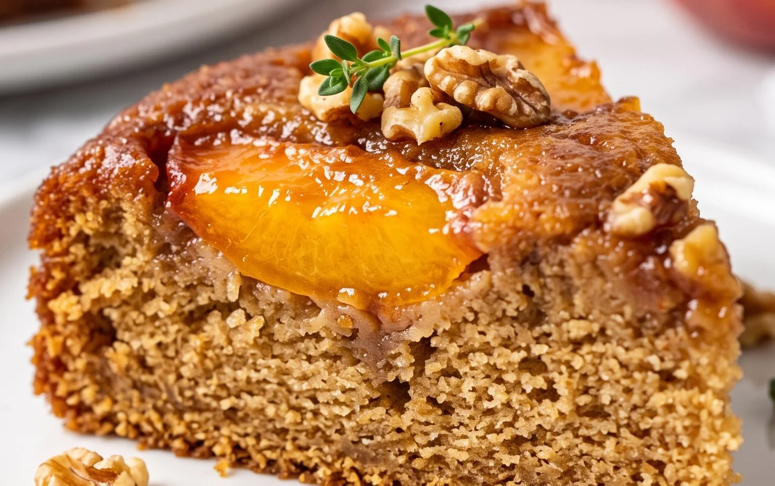 Brown Sugar Peach Cake