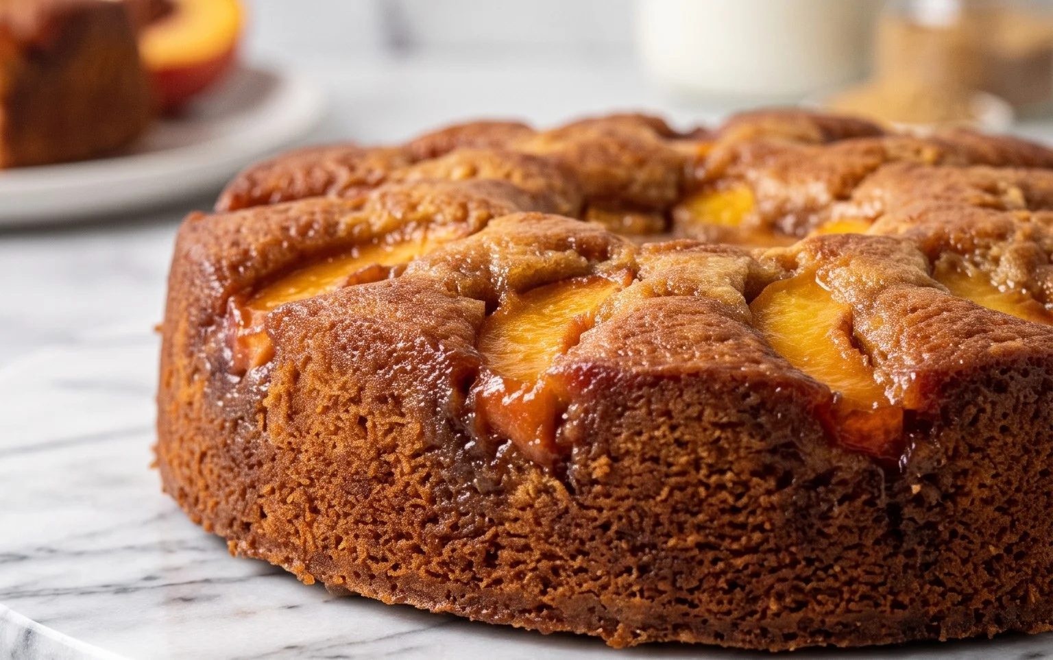 Brown Sugar Peach Cake