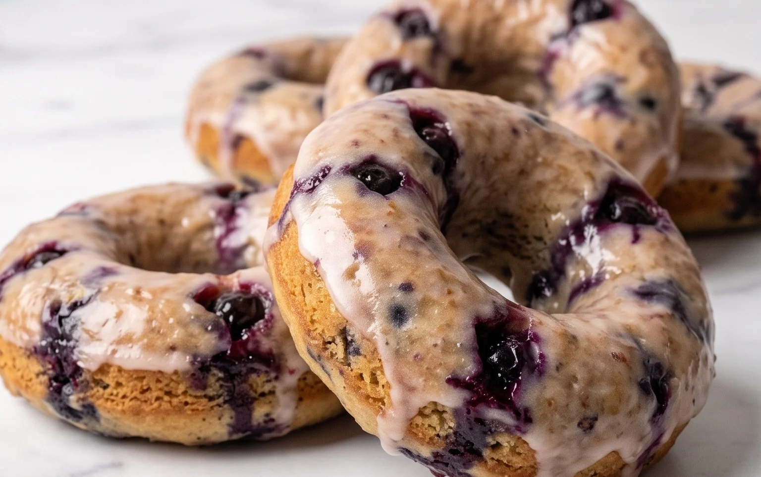 Blueberry Cake Donuts
