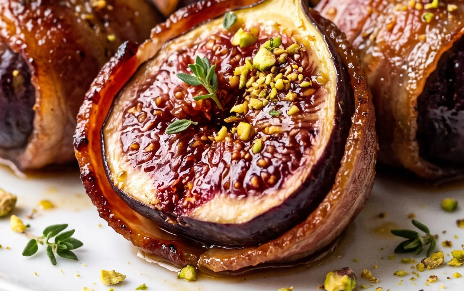 Beef Bacon Wrapped Stuffed Figs