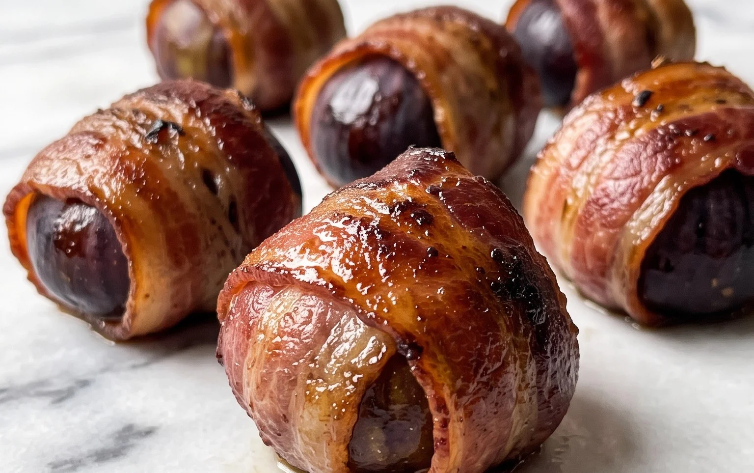 Beef Bacon Wrapped Stuffed Figs