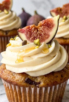 Fig Cupcakes with Honey Cream Cheese Frosting