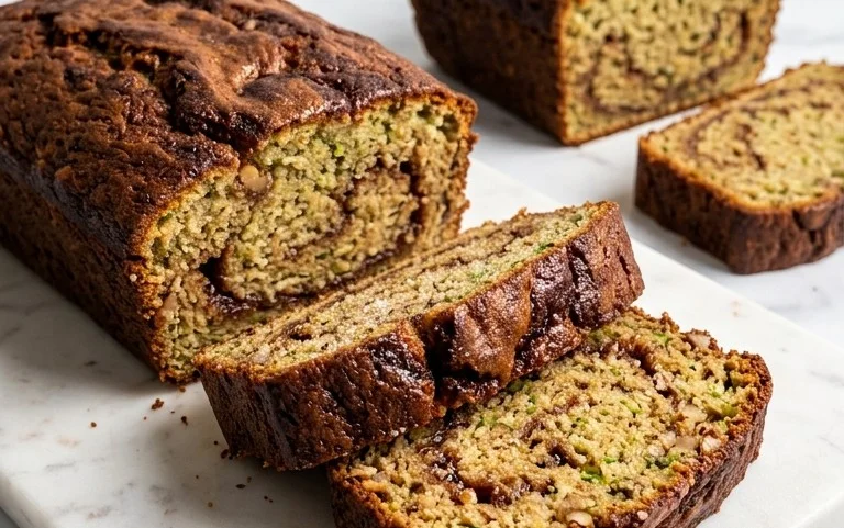 Moist and Delicious Cinnamon Swirl Zucchini Bread
