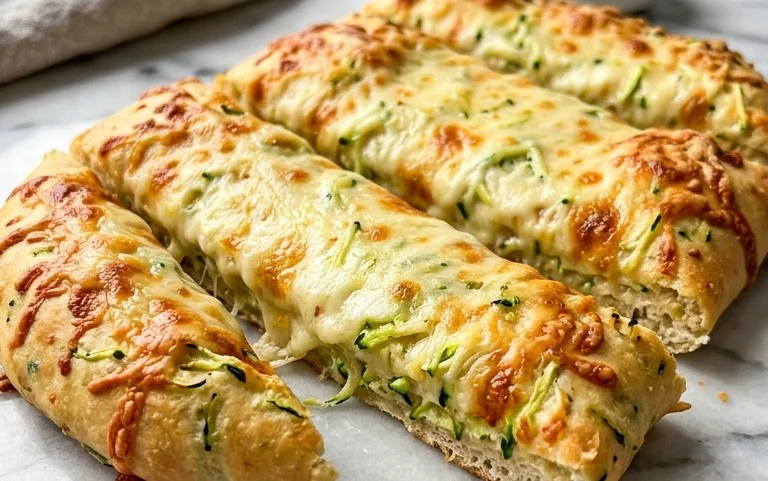 Cheesy Zucchini Breadsticks