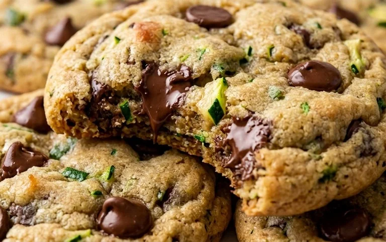 Soft Zucchini Cookies with Chocolate Chips