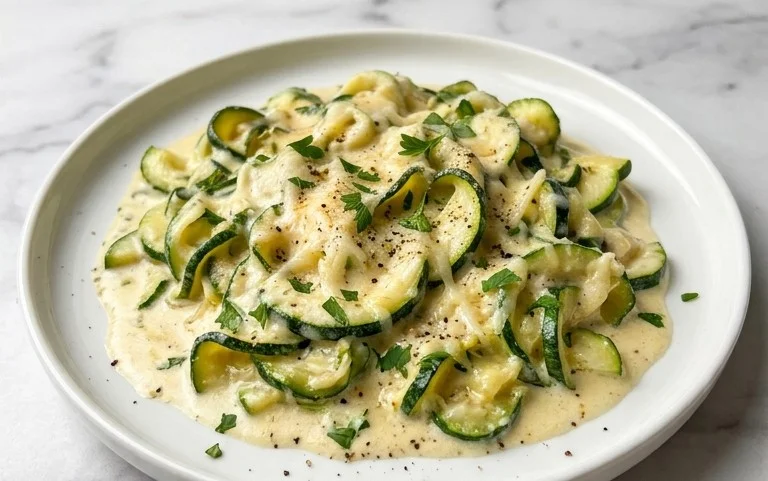 Creamy Parmesan Zucchini