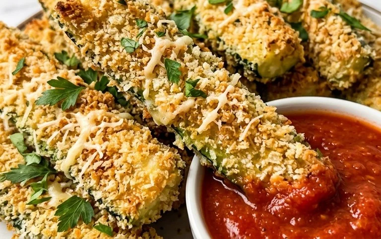 Baked Zucchini Sticks (Oven or Air Fryer)