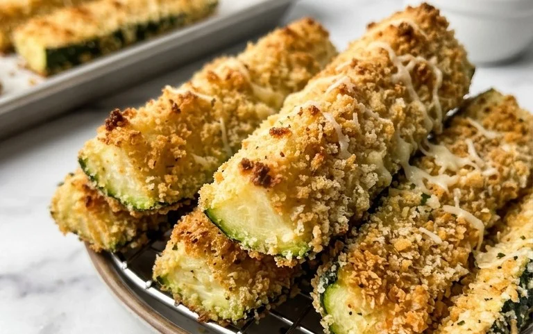 Baked Zucchini Sticks (Oven or Air Fryer)