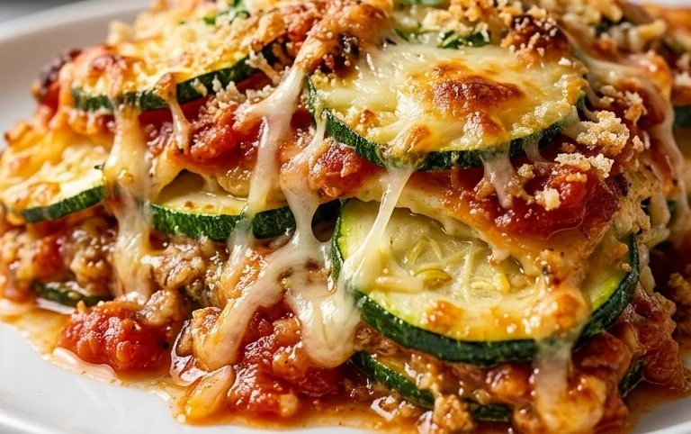 Three Cheese Zucchini Parmesan